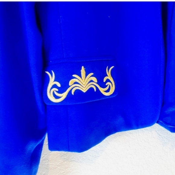 Kasper A.S.L Royal Blue 2 Piece Sheath Dress & Matching Blazer Suit Jacket Set - Picture 4 of 8